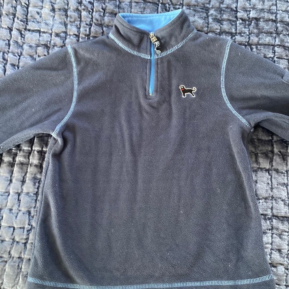 Black Dog fleece quarter zip pull-over, x-small